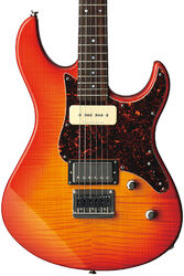 Guitare électrique forme str Yamaha Pacifica PAC611HFM - Light amber burst