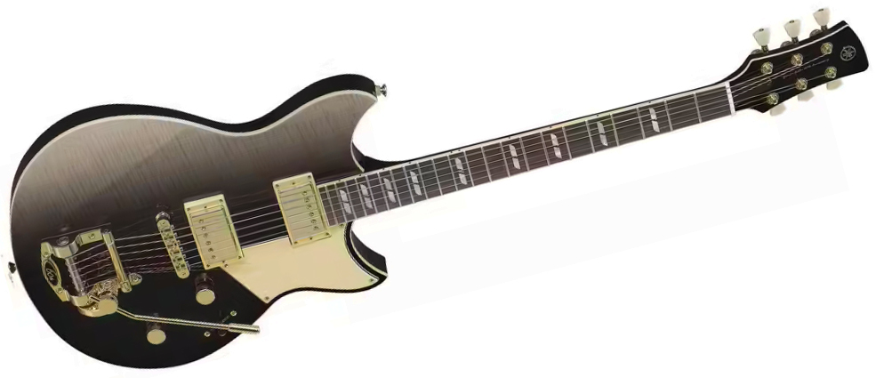 Yamaha Rsp20b 60th Ann. Revstar 2h Trem Rw - Noble Black Burst - Guitare Électrique Double Cut - Variation 1