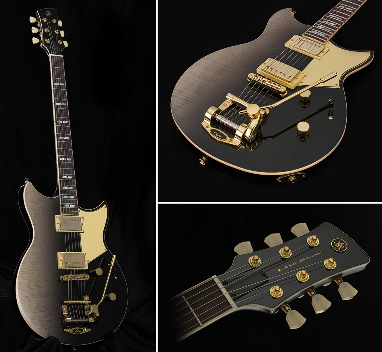 Yamaha Rsp20b 60th Ann. Revstar 2h Trem Rw - Noble Black Burst - Guitare Électrique Double Cut - Variation 3