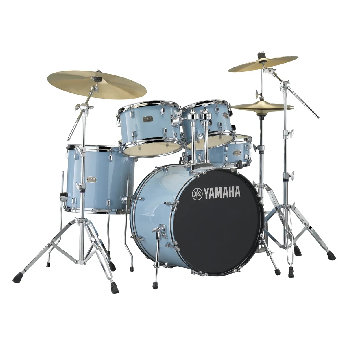 Yamaha Rydeen 22'' + Set Cymbale Paiste 101 - 5 FÛts - Gloss Pale Blue - Batterie Acoustique Rock - Variation 3