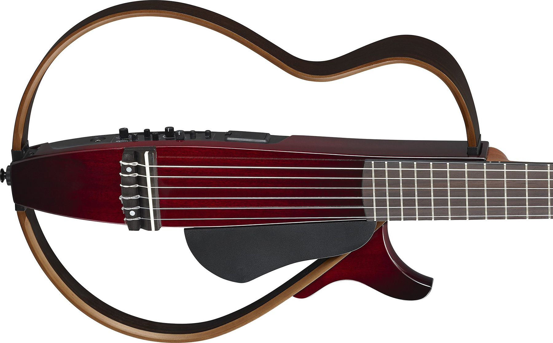 Yamaha Silent Guitar Slg200n Nylon String Cw Rw - Crimson Red Burst - Guitare Classique Format 4/4 - Variation 1