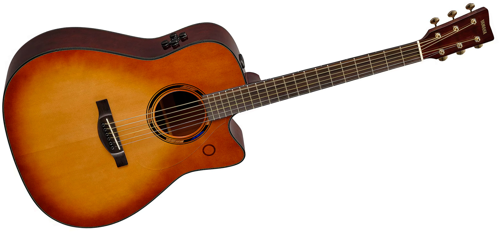 Yamaha Tag3c Transacoustic Dreadnought Cw Epicea Acajou Eb - Sand Burst - Guitare Folk - Variation 1