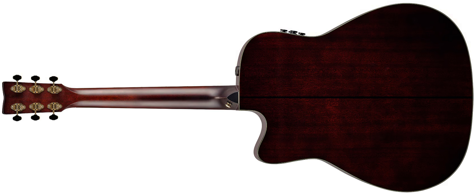 Yamaha Tag3c Transacoustic Dreadnought Cw Epicea Acajou Eb - Sand Burst - Guitare Folk - Variation 2