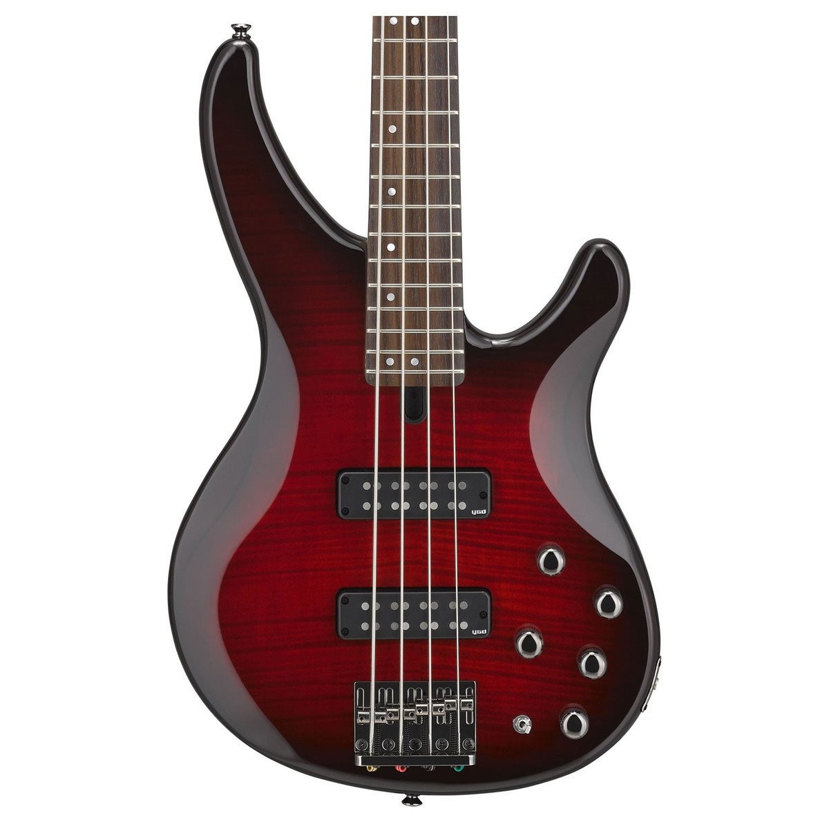 Yamaha Trbx604fm Active Rw - Dark Red Burst - Basse Électrique Solid Body - Variation 2