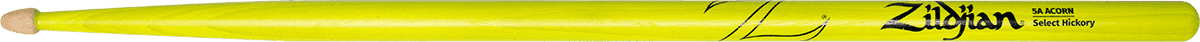 Zildjian Hickory 5a Acorn Neon Yellow - Baguette Batterie - Main picture