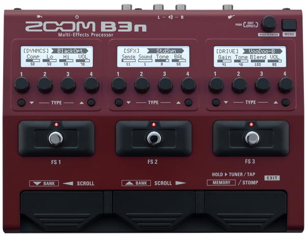Multi effet basse en pedalier Zoom B3n Bass Multi-Effects