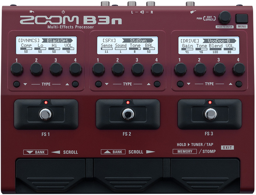 Zoom B3n Bass Multi-effects - Multi Effet Basse En Pedalier - Main picture