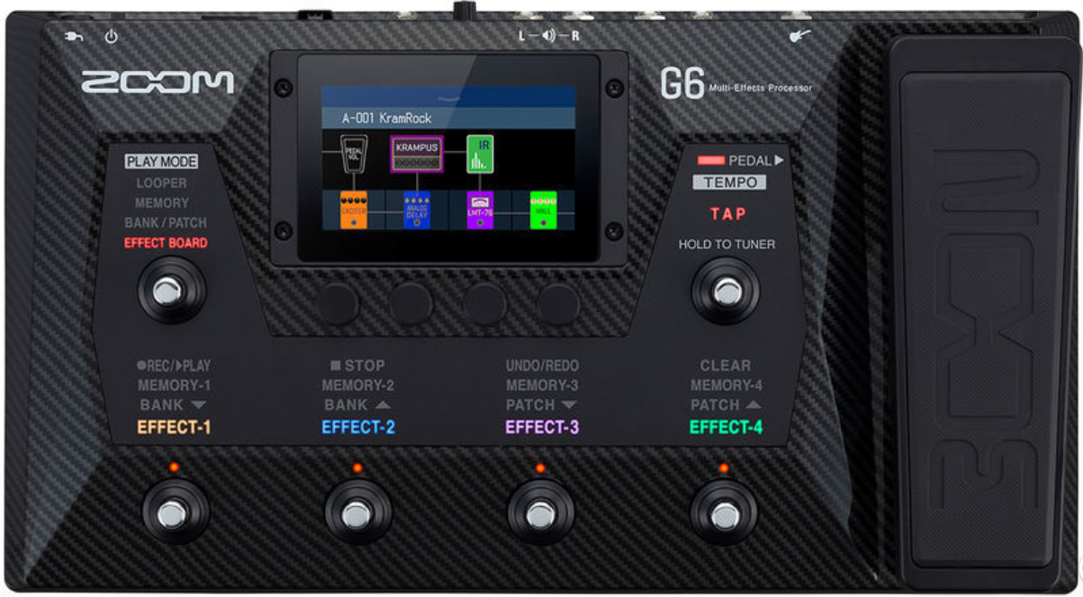 Zoom G6 Multi-effects Guitar Processor - Simulation ModÉlisation Ampli Guitare - Main picture