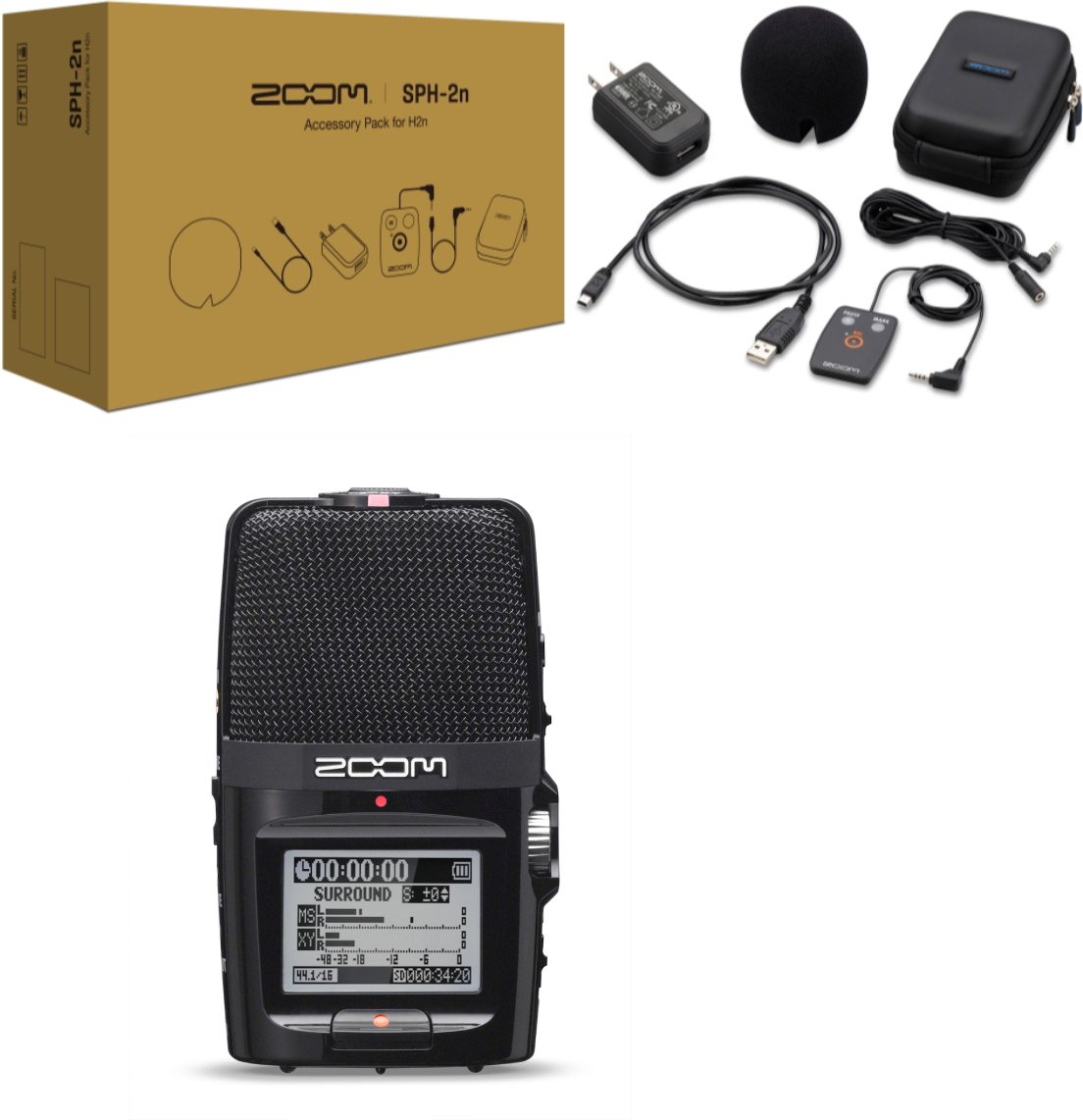 Zoom H2n + Sph-2n - Pack Home Studio - Main picture